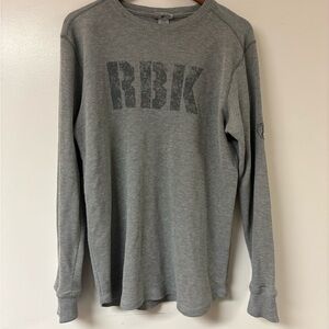 Reebok Gray Long Sleeve Men's Tee
